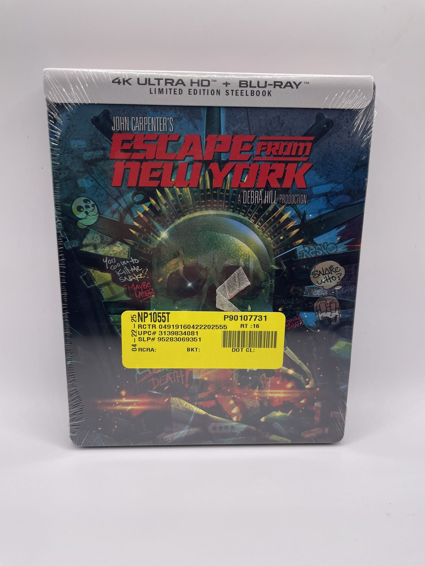 Escape From New York [New 4K UHD Blu-ray] Ltd Ed, With Blu-Ray, 4K Mastering,