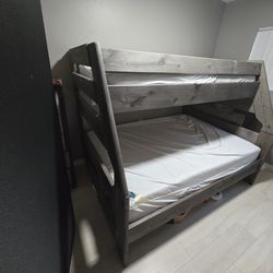 Bunk Bed (Jerome's), Twin Over Full, With Drawer Stairs