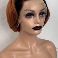 Pixie Wig Humain Hair