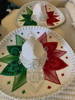 Mexican Charro Sombreros – Set of 2