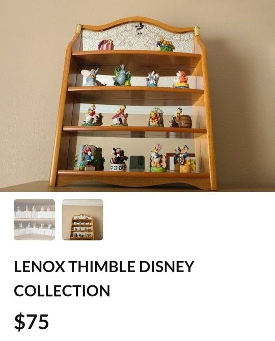 DISNEY THIMBLE  COLLECTION LENOX