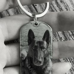Pet Dog Cat Handmade Stainless Steel Keychain