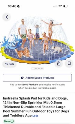 Instraella 124" Splash Pad Sprinkler Mat