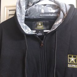 US Army  Hoodie Fleece Jacket
