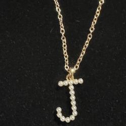 Pearly Charm Initial Necklace 