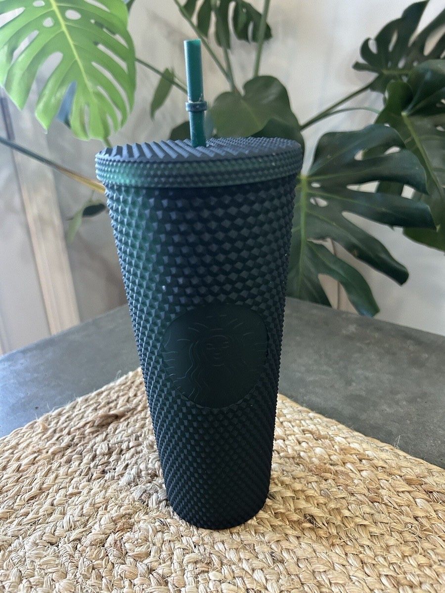 Starbucks Kitchen Starbucks Matte Dark Green Studded Tumbler
