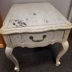 Antique Solid Wood 1950's Nightstand 