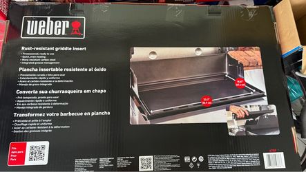 Weber Rust-Resistant Griddle Insert – Fits Genesis 4-Burner Gas Grills – NEW