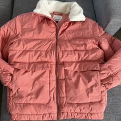 Pink  Puffer  jacket 