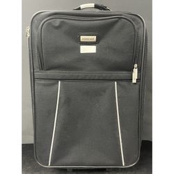 Black Forecast carry on suitcase. Travel luggage.