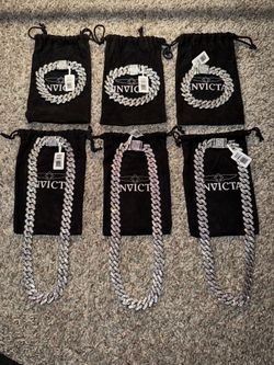 Invicta Cuban Link Chain & Bracelet Set $60 a set