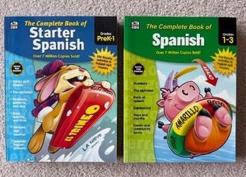 NEW SPANISH LANGUAGE LEARNING WORKBOOKS. SOLD AS A SET. ($15.00 FOR THE SET)