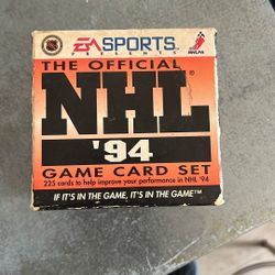 NHL 94 Game Card Set 
