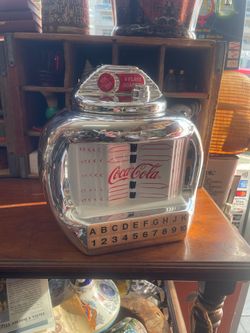 Vintage coca cola juke box cookie jar