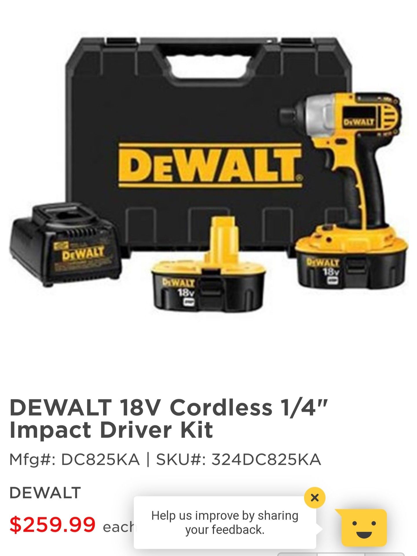 DEWALT 18V Cordless Drill