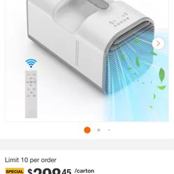 Edendirect 4500 BTU Portable Air Conditioner Cools 150 sq. ft. with Dehumidifier with Remote for Tent, Camping and RV in Gray