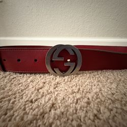Red Gucci Belt