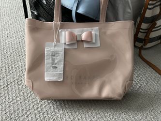 Ted Baker Knot Bow Pink Purse NWT