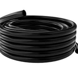 Alpine Corporation 100' PVC Tubing with 1/2" Inside Diameter for Ponds and Fountains, Black