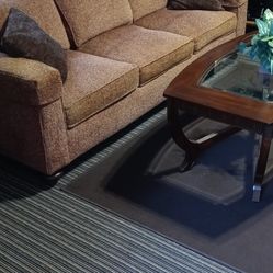 Henredon Upholstery Collection Sofa  Orange/Brown