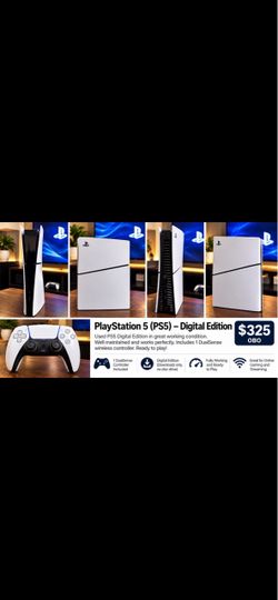 Play Station 5 (PS5) - Digital Edition