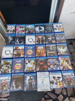 Playstation 4 PS4 Games $20! Each. 3 for $50! Or 7 for $100!. Control sealed $40!. Better Games $30! Each. Sports 2014 to 2017 $10! Each. Steelbook $6