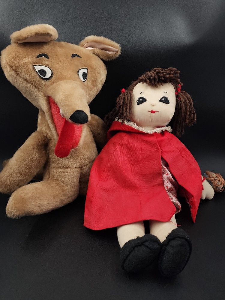 Vintage Little Red Riding Hood & The Big Bad Wolf