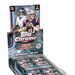 Topps 2025 Chrome NFL Hobby Box
