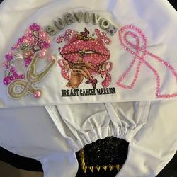 “breast Cancer Survivor” Nursing Scrub Cap 