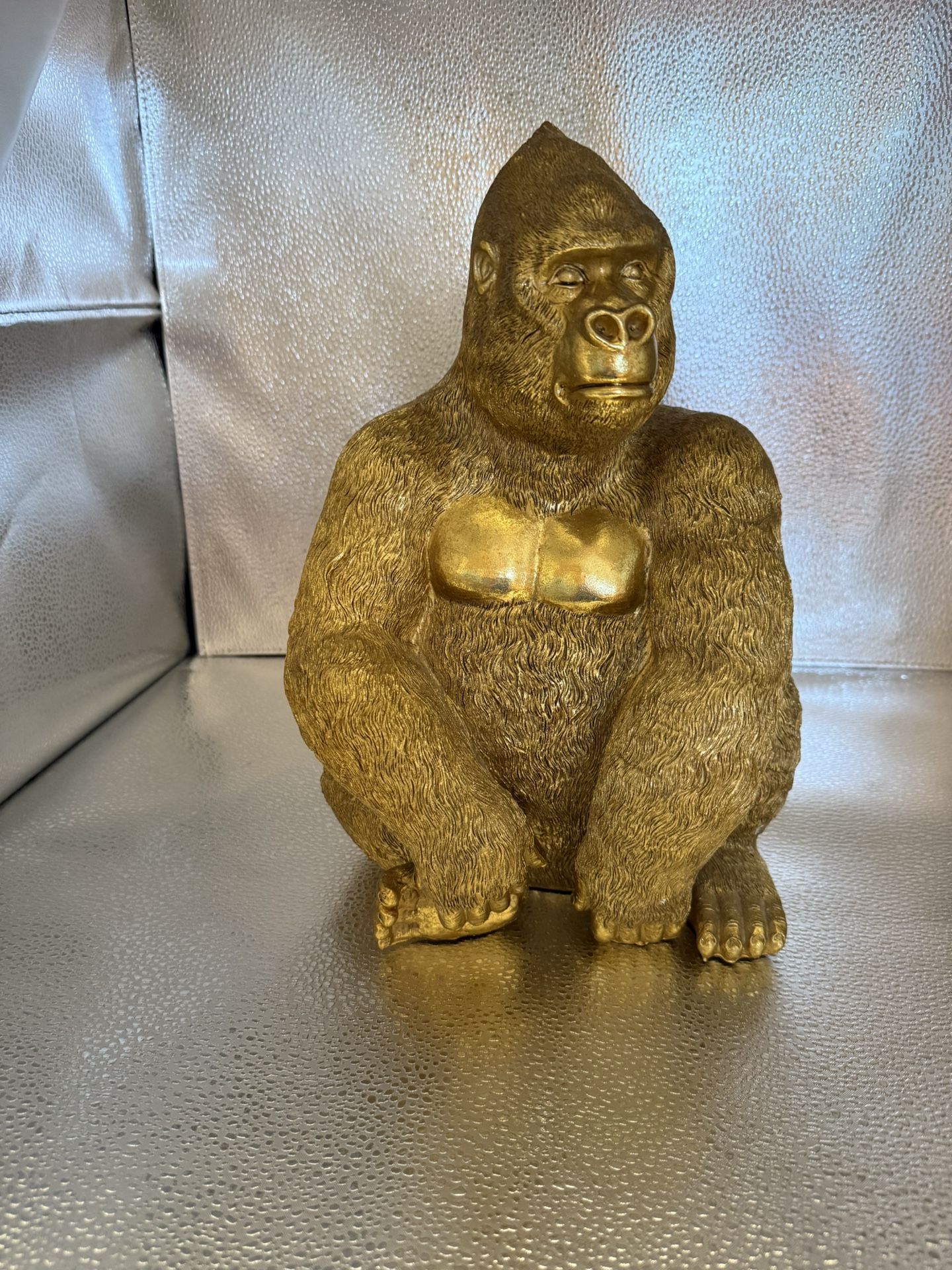Resin Gold Gorilla