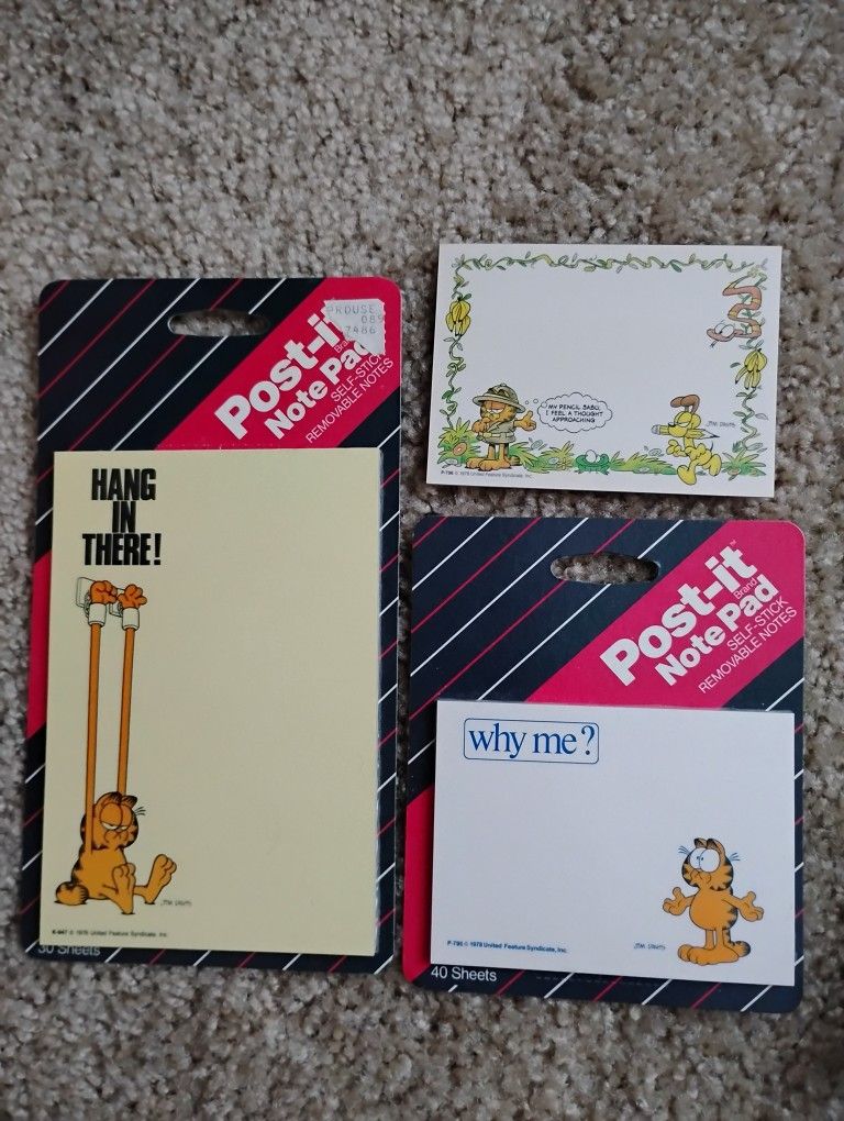 Garfield Post-it Notes $3