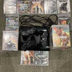 PS3 (28 Games, 3 Controllers)
