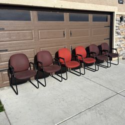 Red Office Chairs (30$ Each)