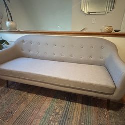 73” Light Gray Modern Sofa