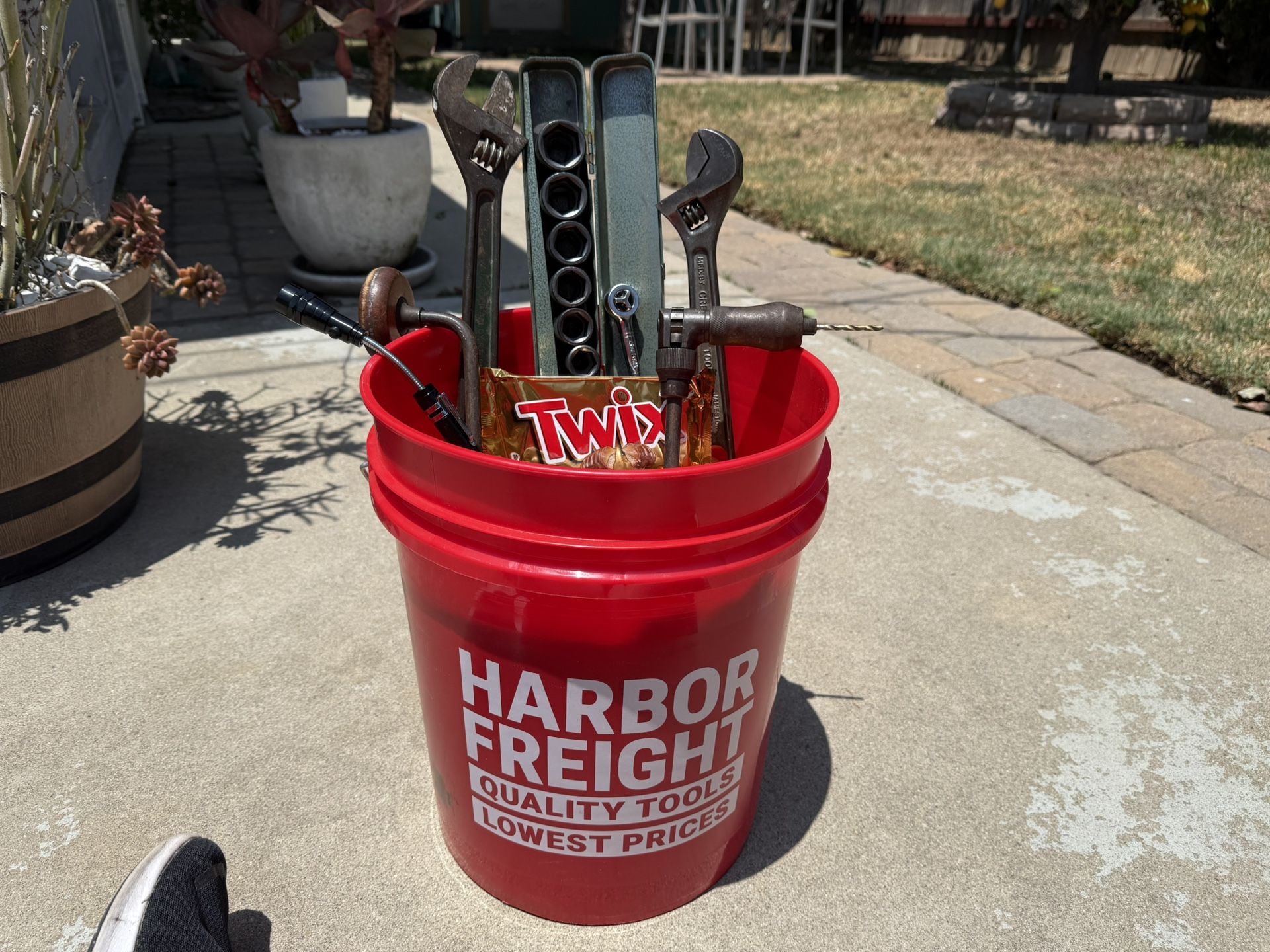 Vintage Wrench Tools Bucket!