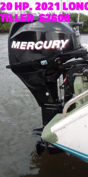 20 HP Mercury. Bought New 2021
