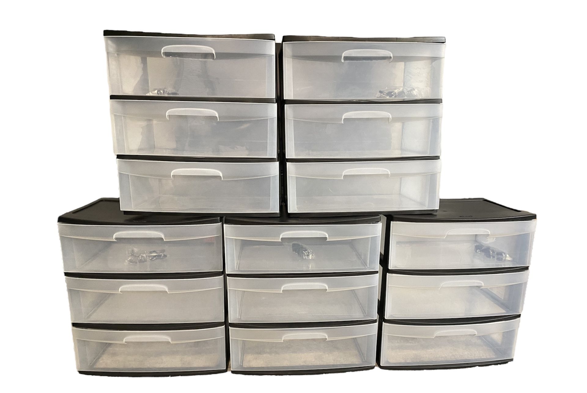 5 Large - 3 Count Sterilite Plastic Drawers For $65! 