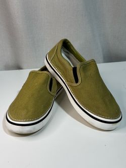 Crocs Hover Slip-On olive/khaki green canvas Unisex US size 6M/8W