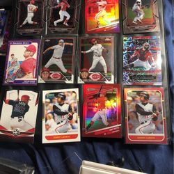 Cincinnati Reds Baseball Cards Ft. Three ‘21 Donruss Red Foil Parallels Color Matching! 