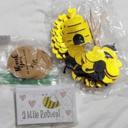 NEW! Bumble Bee Themed Baby Shower Extras-see description