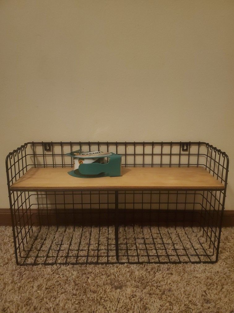 Floating Metal Storage Rack