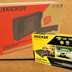 🚨 BLACK FRIDAY 🚨 Kicker L7TDF12 Shallow L7T12 Sealed Box 12" Subwoofer Mono Subwoofer Power Amplifier 1200 Watts Package 🚨 No Credit Needed 🚨 