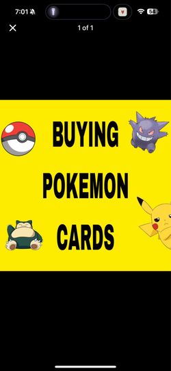 Buying Pokemon card collections!