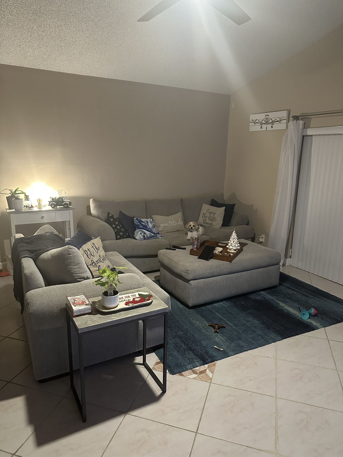 Couch chair and ottoman