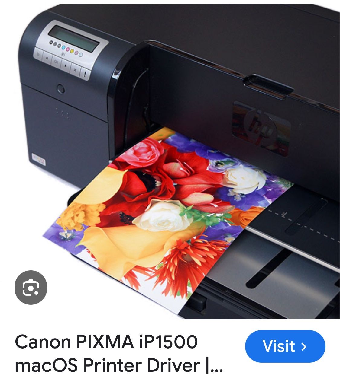 Canon printer, IP 1500 PIXMA