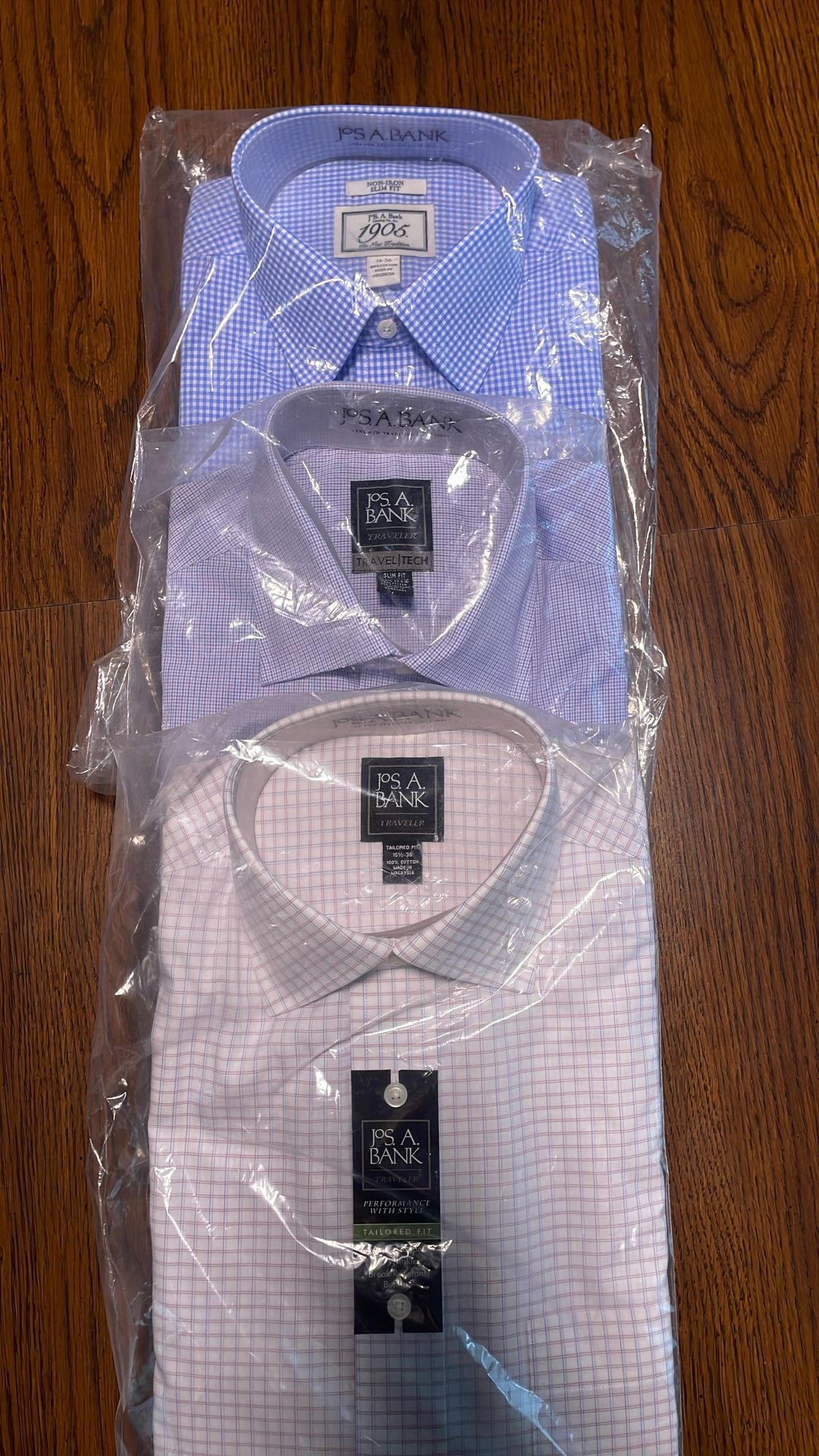 MENS SHIRTS MEDIUM 15-15.5/ALL 3 FOR $45/NEW