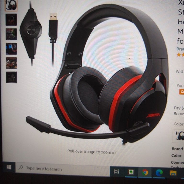 Xiberia V22 Gaming Headset For pc Strong Bass Virtual 7.1 Sound Usb Headphones With noise Cancelling