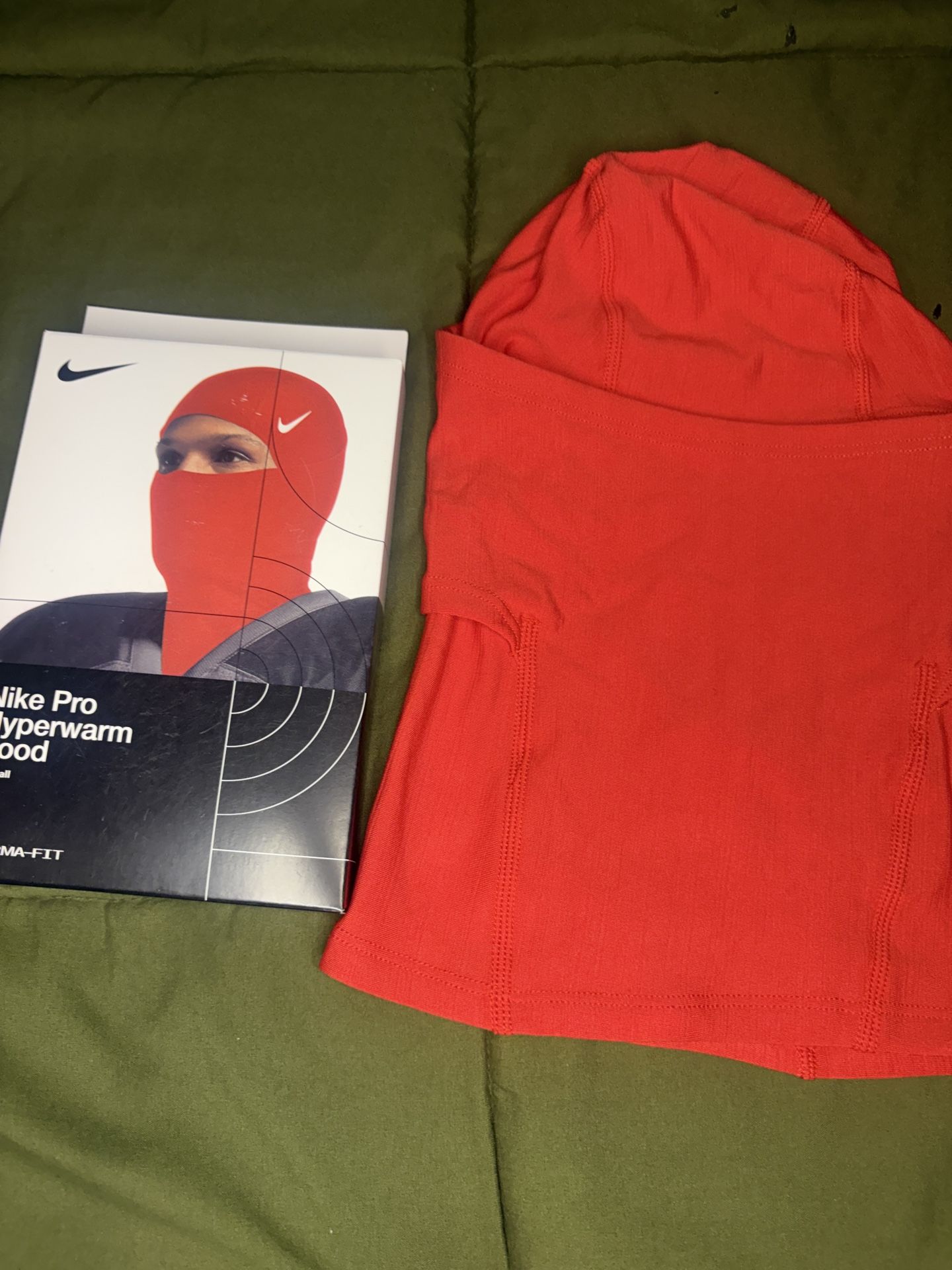 Red Nike Ski Mask Hyperwarm Hood