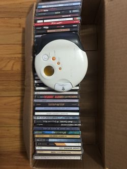 Portable Cd Player And Box CDs