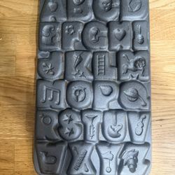 John Wright ABC Cast Iron Mold
